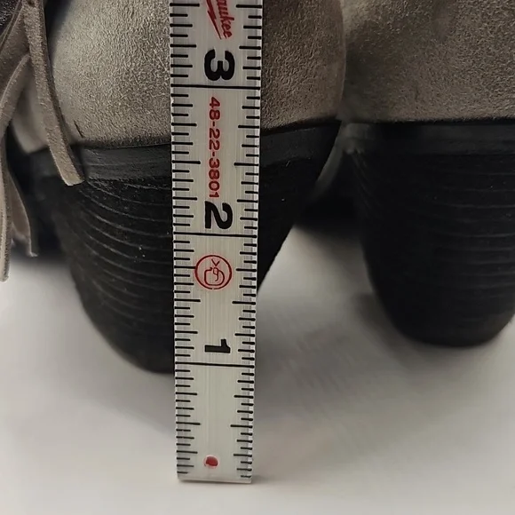 Sam Edelman Louie Fringe Suede Booties. Size 7 - Picture 3 of 9